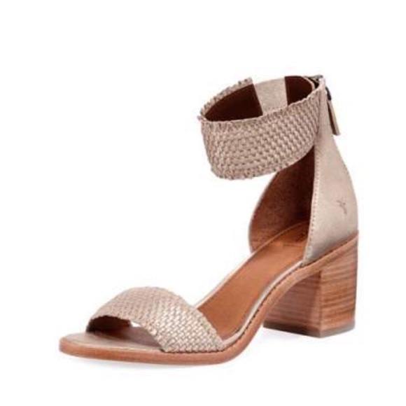 frye bianca woven back zip